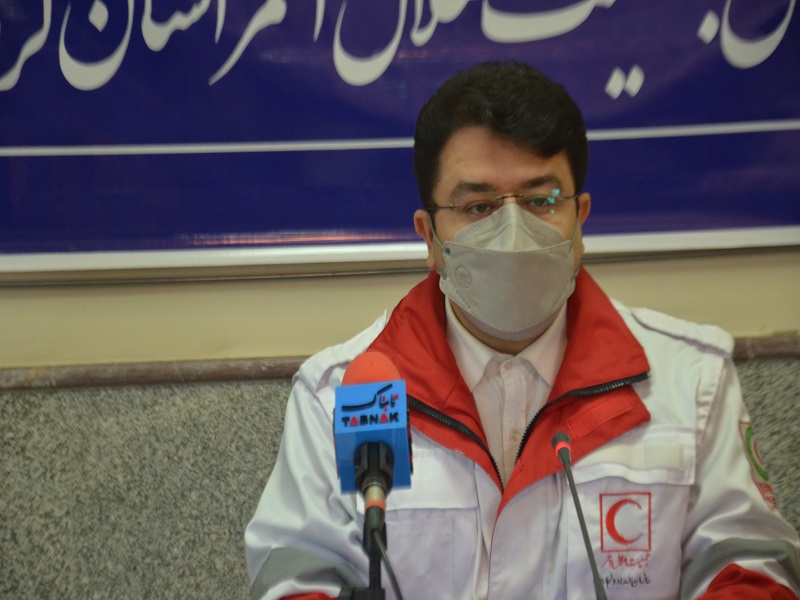 اجرای مانور و برپایی بیمارستان صحرایی به مناسبت هفته هلال احمر در استان کرمانشاه