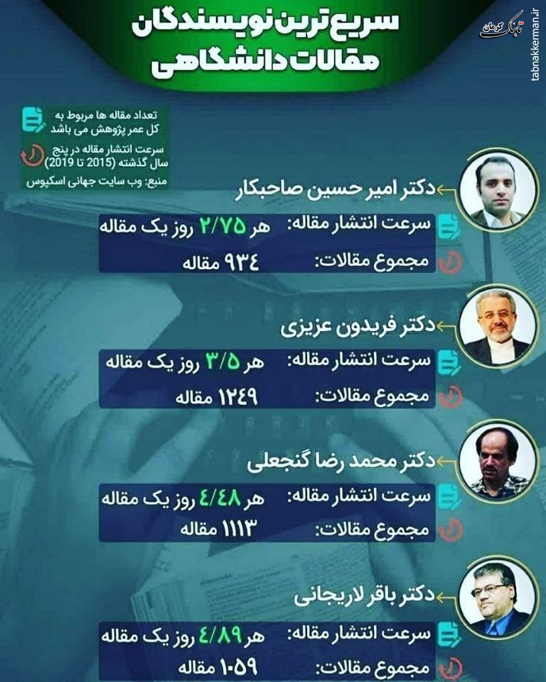 بالاترين سرعت توليد علم در جهان را داريم زيرا ترازوى توزين ارزش در سرزمين ما به حجم كاه نگاه می&zwnj;كند