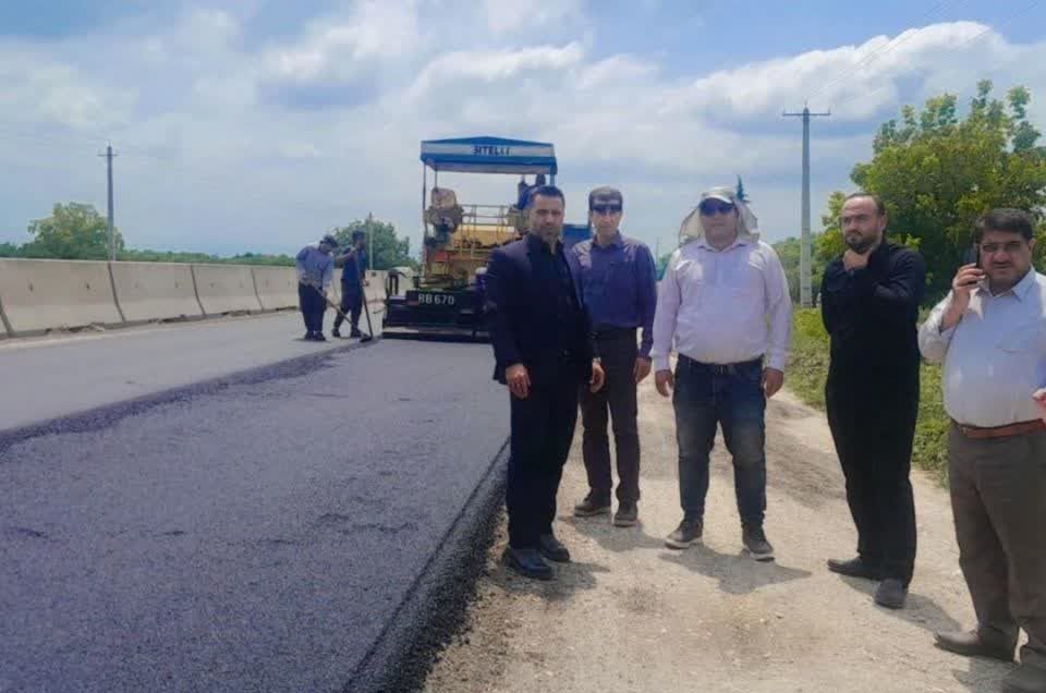 اتمام عملیات آسفالت جاده&zwnj;ی اصلی طوسکلا به خورشید در نکا